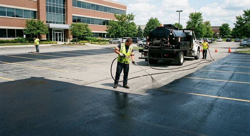 Church Parking Lot Sealcoating in Sarasota, FL
