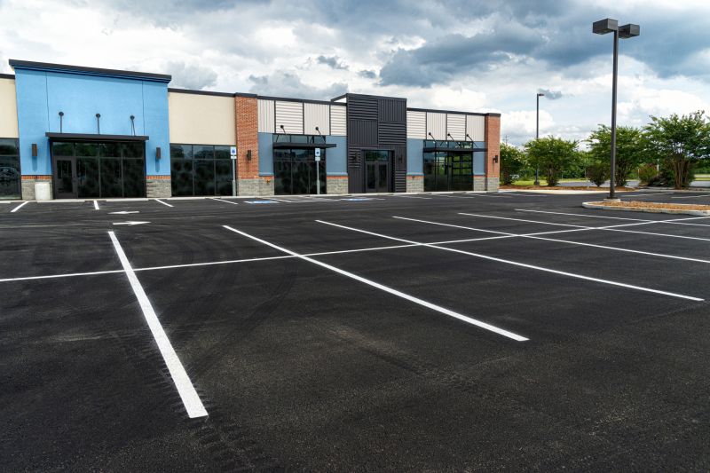 Concrete Parking Lot Striping in Roswell, GA